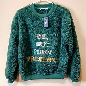 Holiday Christmas Fuzzy Sweater NWT